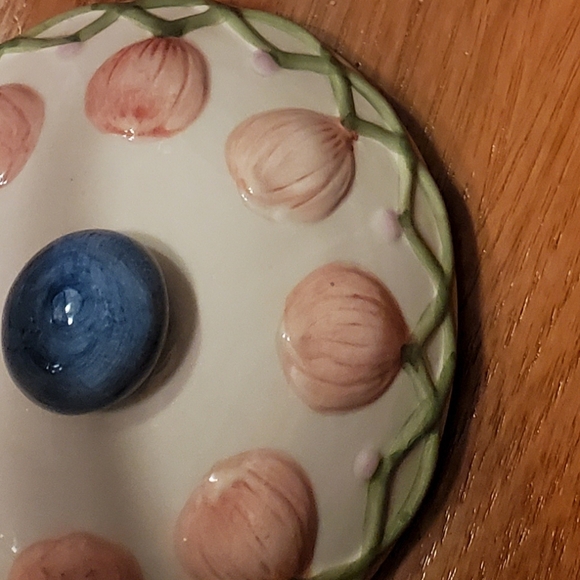 Caffco cookie jar, bunnies, tulips, Easter, Spring. - Picture 7 of 12